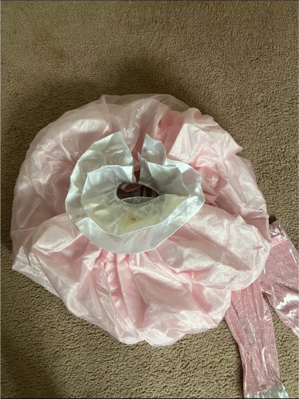 Wish Pink Velvet Two-Piece Princess Dance Costume with White Satin Trim